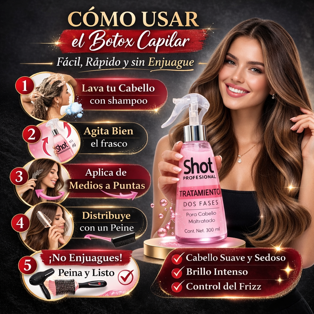 🚨 (ÚLTIMAS UNIDADES) 🛑 Botox capilar: reconstrucción profunda del cabello ✨💇♀️