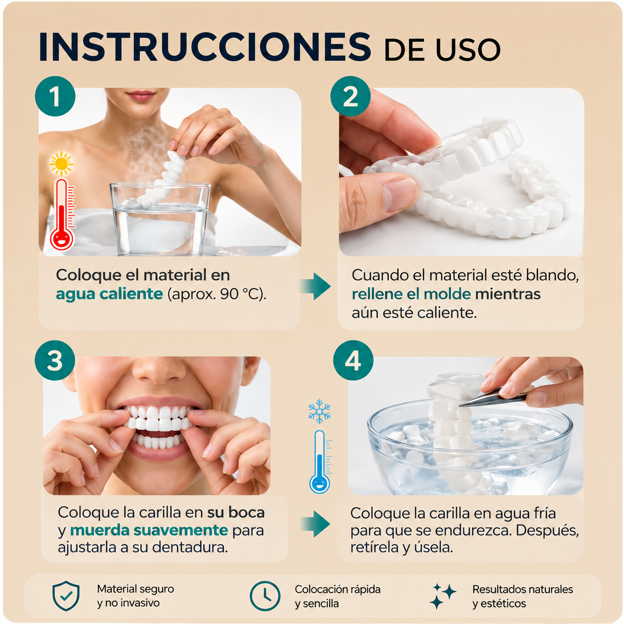 ✨ Sonríe con más confianza<br><br> 🔥 Smile Cover natural y cómodo<br><br> ✅ Fácil de colocar<br><br> ✅ Uso diario<br><br> 🚚 Pago contra entrega<br><br> 💎 Promoción limitada
