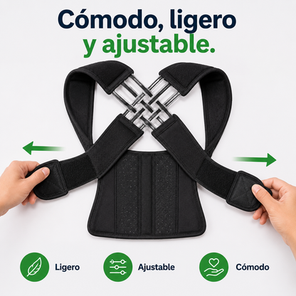 <p>💪 Mejora tu postura cada día</p> <p>✅ Cómodo, ligero y ajustable</p> <p>👕 Discreto debajo de la ropa</p> <p>💻 Ideal para trabajo y estudio</p> <p>🚚 Pago contra entrega</p> <p>🔥 Oferta limitada</p>