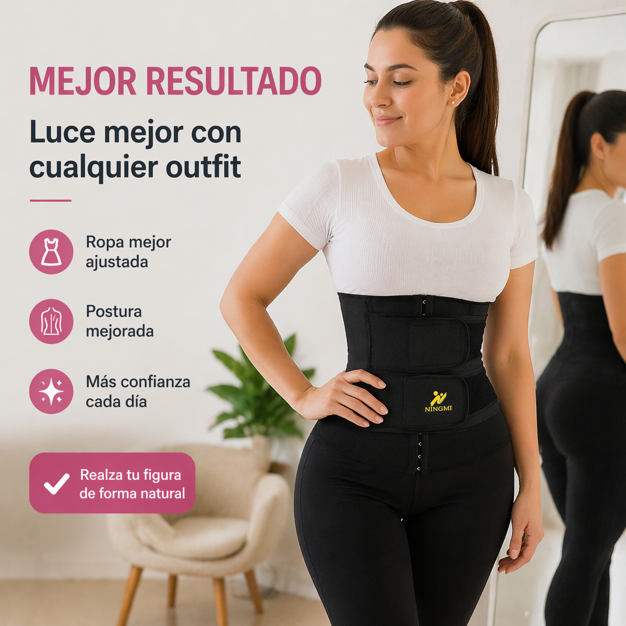 <p><strong>Mejora cómo te queda tu ropa al instante 👗👇</strong><br>✔ Ajuste firme y cómodo<br>✔ Ideal para uso diario<br>✔ Discreta bajo la ropa<br>🔥 Más comodidad en tu día a día<br>⭐ Miles de clientas satisfechas</p>