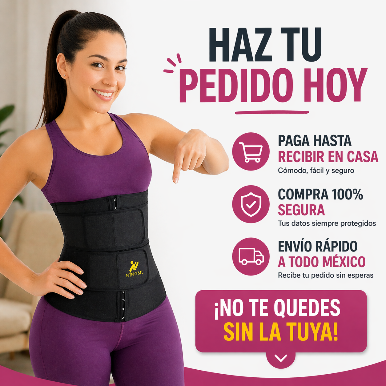 <p><strong>Mejora cómo te queda tu ropa al instante 👗👇</strong><br>✔ Ajuste firme y cómodo<br>✔ Ideal para uso diario<br>✔ Discreta bajo la ropa<br>🔥 Más comodidad en tu día a día<br>⭐ Miles de clientas satisfechas</p>