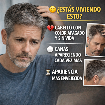 ⏳🔥 **ÚLTIMAS UNIDADES** ✨ Recupera tu color natural en minutos desde casa 💆‍♂️💆‍♀️