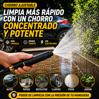 💦 <strong>Boquilla de Alta Presión</strong><br><br>  🚿 Limpieza rápida con chorro ajustable.<br><br>  🏡 Ideal para patio, cochera, auto y pisos.<br><br>  💳 Paga hasta recibir tu pedido.
