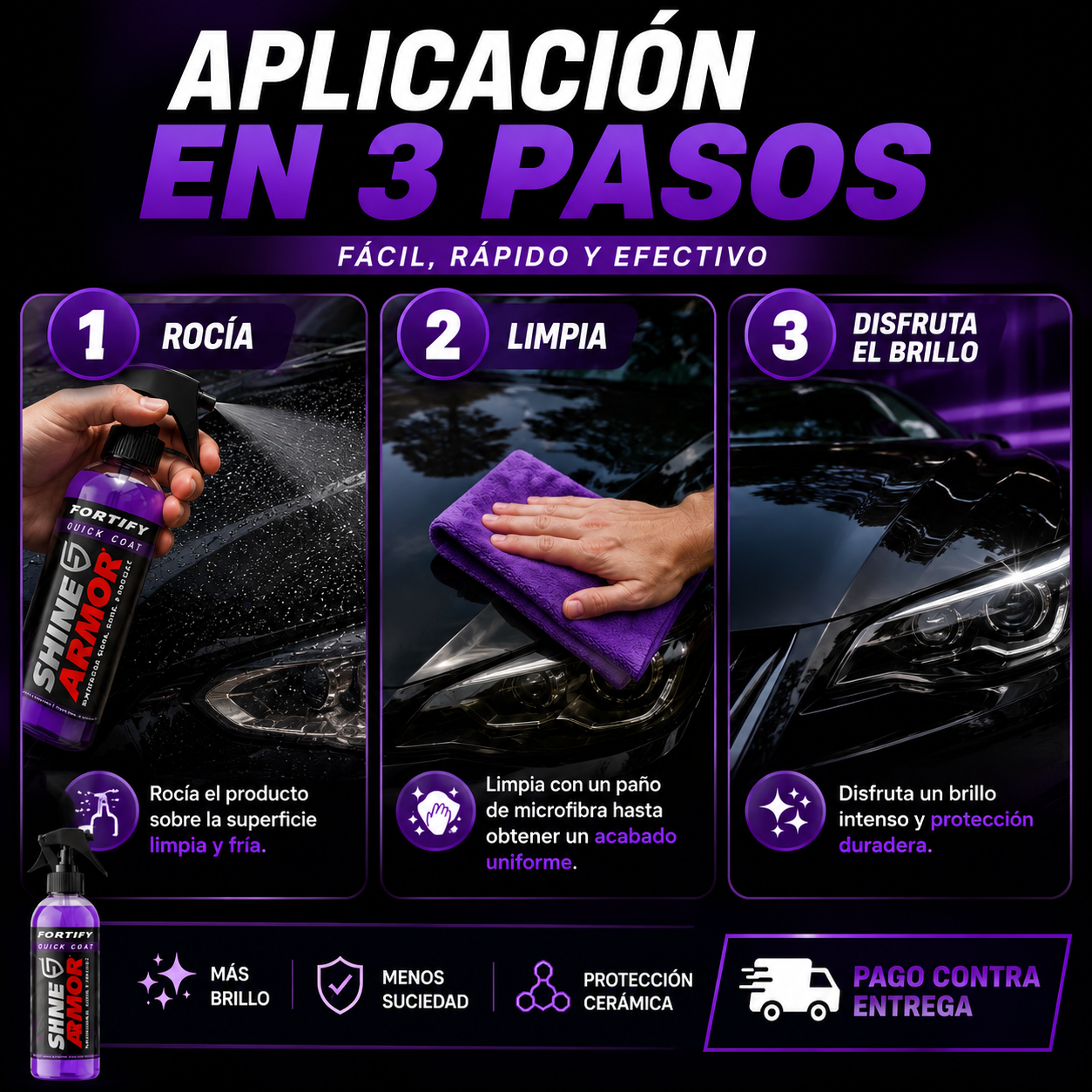 <p>✨ Recupera el brillo de tu auto</p> <p>🔥 Protección cerámica 3 en 1</p> <p>✅ Fácil de aplicar</p> <p>✅ Más brillo y menos suciedad</p> <p>🚚 Pago contra entrega</p> <p>💎 Promoción limitada</p>